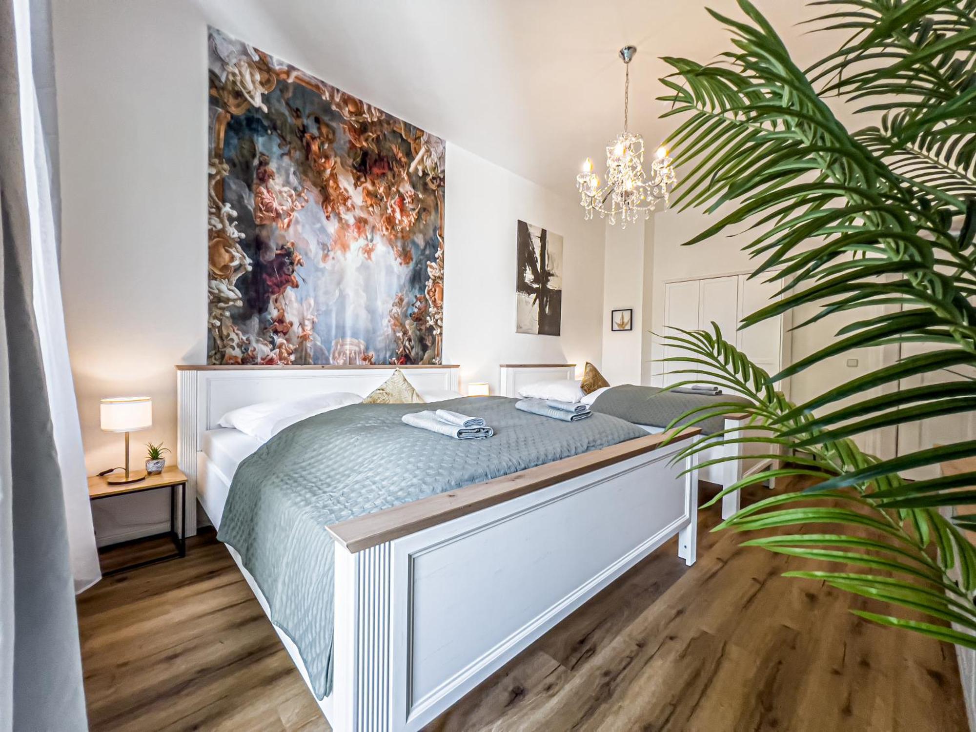 Grosse 3 Schlafzimmer Mit Kueche, Bad, Waschmaschine & Balkon Am Zoo Apartment Leipzig