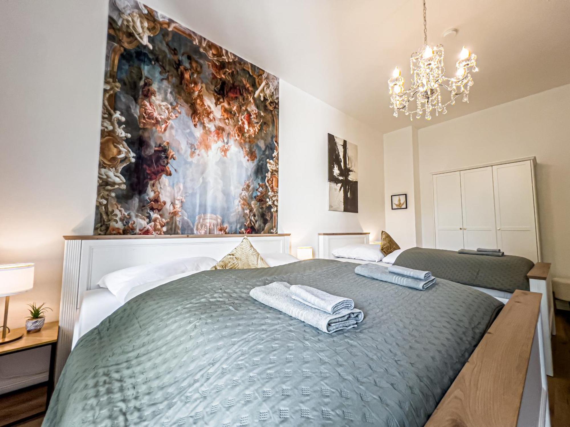 Grosse 3 Schlafzimmer Mit Kueche, Bad, Waschmaschine & Balkon Am Zoo Apartment Leipzig